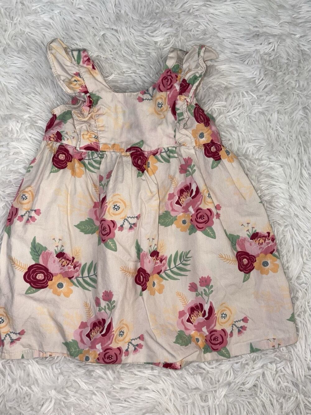 Ruffle Butts Girls Sz. 12/18 Mo. Floral Dress. Adorable, Grt. Quality